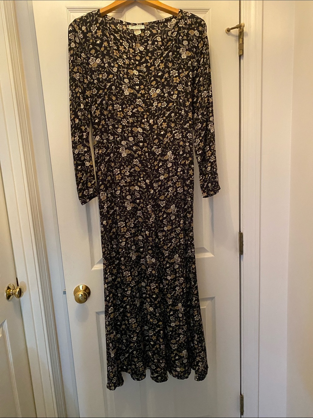 Salaam maxi long sleeve rayon dress